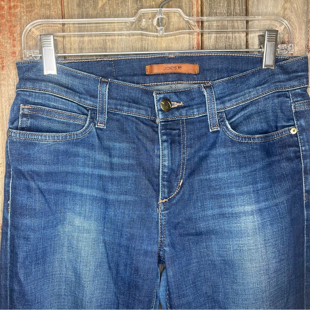 Joe’s Vintage Reserve Roxalana Dark Wash Ankle Straight Raw Hem Jeans sz 28 - Picture 3 of 12